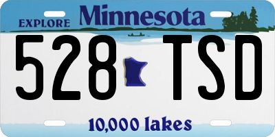 MN license plate 528TSD