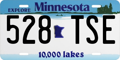 MN license plate 528TSE