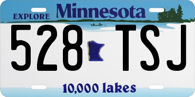 MN license plate 528TSJ