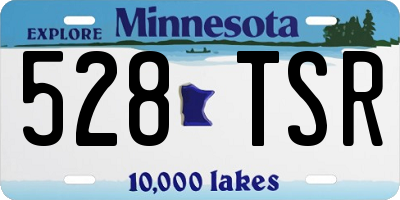 MN license plate 528TSR