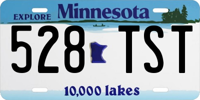 MN license plate 528TST