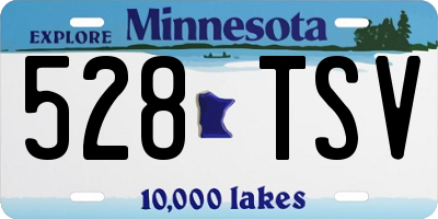 MN license plate 528TSV