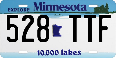 MN license plate 528TTF