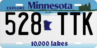 MN license plate 528TTK