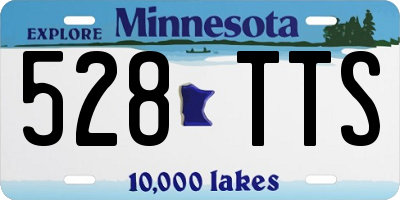 MN license plate 528TTS