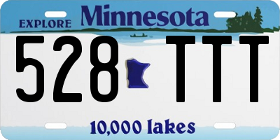 MN license plate 528TTT