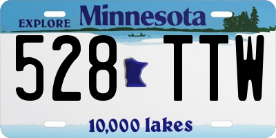MN license plate 528TTW