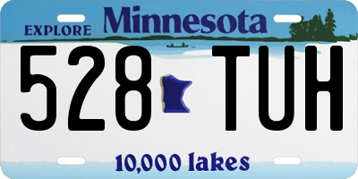 MN license plate 528TUH