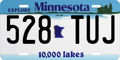 MN license plate 528TUJ