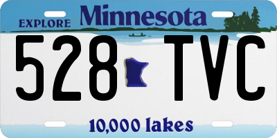 MN license plate 528TVC