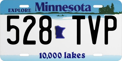 MN license plate 528TVP