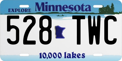MN license plate 528TWC