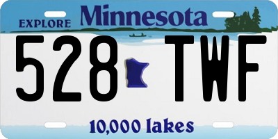 MN license plate 528TWF
