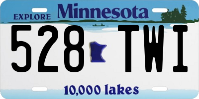 MN license plate 528TWI