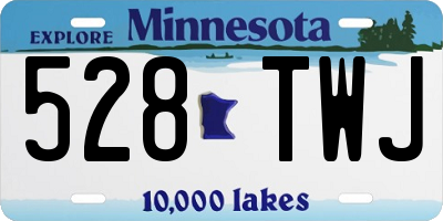 MN license plate 528TWJ