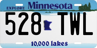 MN license plate 528TWL