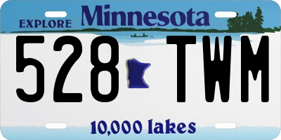 MN license plate 528TWM