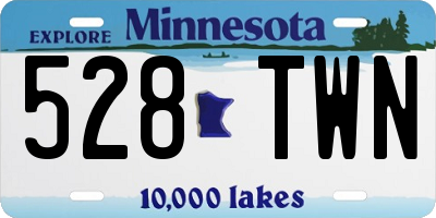 MN license plate 528TWN