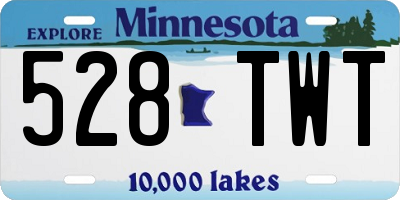 MN license plate 528TWT