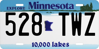 MN license plate 528TWZ