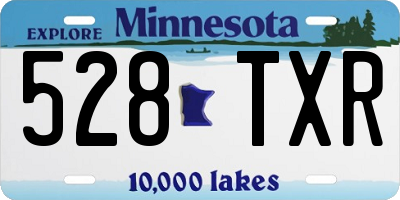MN license plate 528TXR