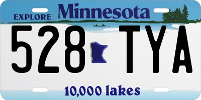 MN license plate 528TYA
