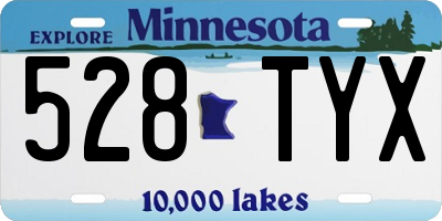 MN license plate 528TYX