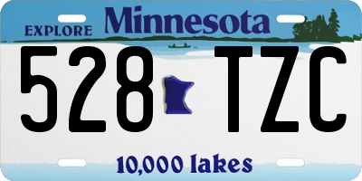 MN license plate 528TZC