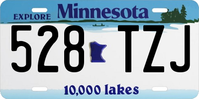 MN license plate 528TZJ