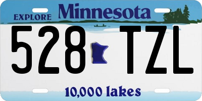 MN license plate 528TZL