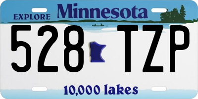 MN license plate 528TZP