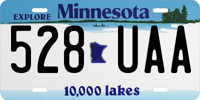 MN license plate 528UAA