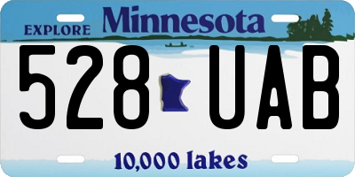 MN license plate 528UAB