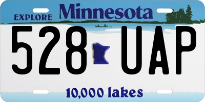 MN license plate 528UAP