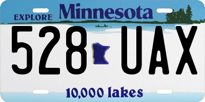 MN license plate 528UAX