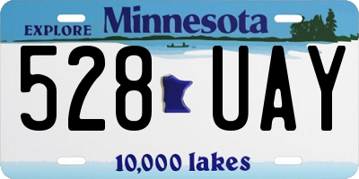 MN license plate 528UAY