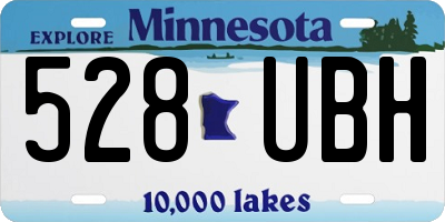 MN license plate 528UBH