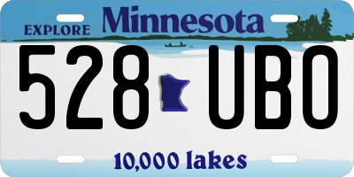 MN license plate 528UBO