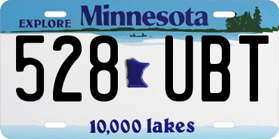 MN license plate 528UBT