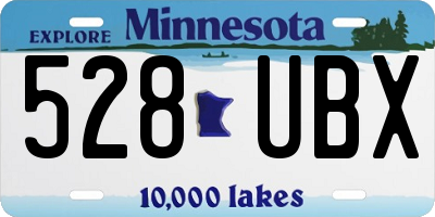 MN license plate 528UBX