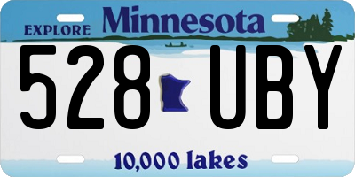 MN license plate 528UBY