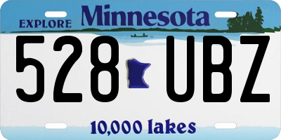MN license plate 528UBZ
