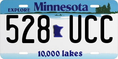 MN license plate 528UCC