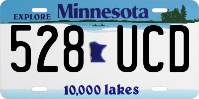 MN license plate 528UCD