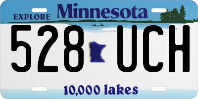 MN license plate 528UCH