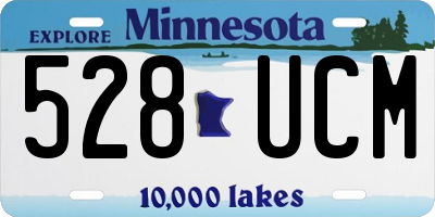 MN license plate 528UCM