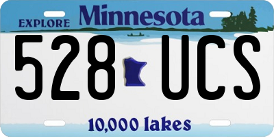 MN license plate 528UCS