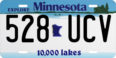 MN license plate 528UCV