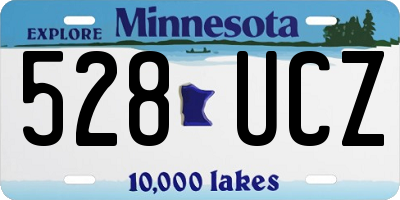 MN license plate 528UCZ