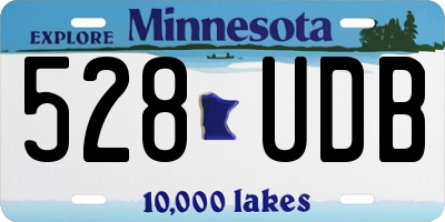 MN license plate 528UDB